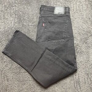 Levi's 505 Black Jeans Men's 34x30 Straight Leg Denim Zip Fly